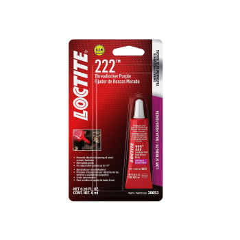 Loctite 222 Threadlocker For Automotive Hightemperature Lowstrength Anaerobic Onepiece Assembly Noncorrosive Locks And