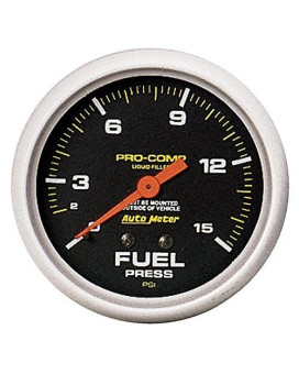 Auto Meter 5411 Procomp Liquidfilled Mechanical Fuel Pressure Gauge