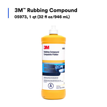 3M Rubbing Compound 05973 Liquid Formula 1 Qt 32 Fl Oz946 Ml