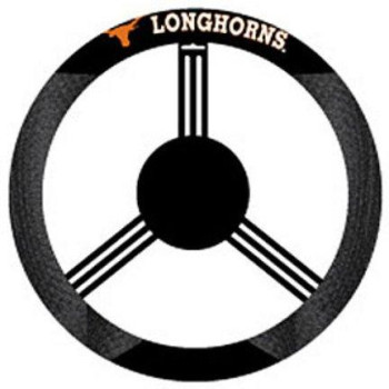 Fremont Die Ncaa Texas Longhorns Polysuede Steering Wheel Cover Fits Most Standard Size Steering Wheels Blackteam Colors