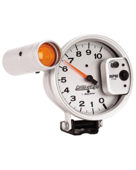 Auto Meter Autogage By Autometer 5 In Pedestal Mount Tachometer 010 000 Rpm With Large External Shift Light 233911