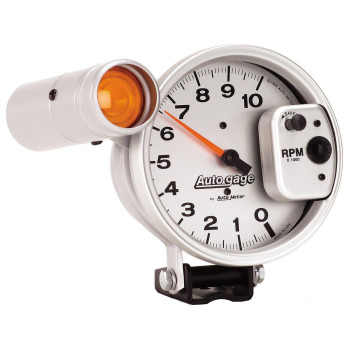 Auto Meter Autogage By Autometer 5 In Pedestal Mount Tachometer 010 000 Rpm With Large External Shift Light 233911