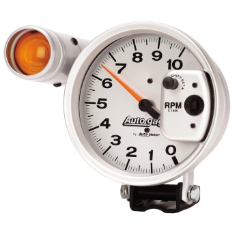 Auto Meter Autogage By Autometer 5 In Pedestal Mount Tachometer 010 000 Rpm With Large External Shift Light 233911