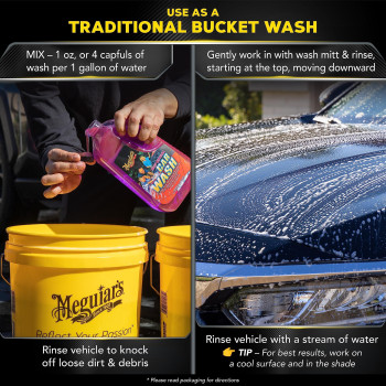 Meguiars Deep Crystal Car Wash Car Wash Shampoo That Cleans Paint Enhances Gloss And Preserves Wax Protection Ph Balanced