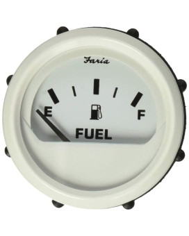 Faria Beede 13101 Dress Fuel Level Gauge E12F 2 White