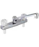 Ezflo Nonmetallic Kitchen Sink Faucet With 2 Handles Chrome 10122