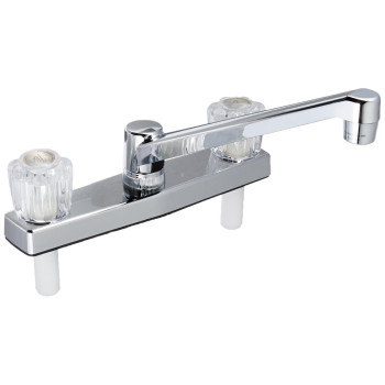 Ezflo Nonmetallic Kitchen Sink Faucet With 2 Handles Chrome 10122