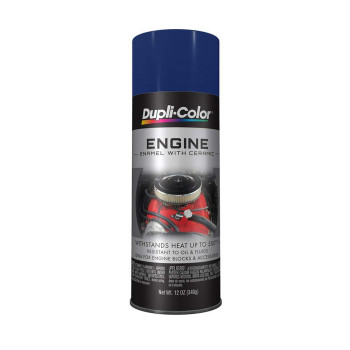 Duplicolor De1606 Engine Enamel Spray Paint With Ceramic Ford Dark Blue 12 Oz Aerosol Can