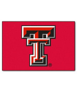 FANMATS NCAA Texas Tech University Red Raiders Nylon Face Starter Rug ,19x30