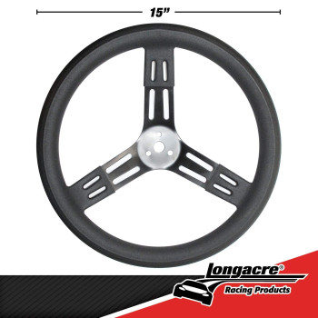 Longacre 5256809 15 In Fat Grip Aluminum Steering Wheel