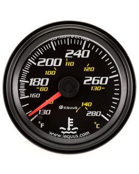 Equus 6242 2 Mechanical Water Temperature Gauge Black