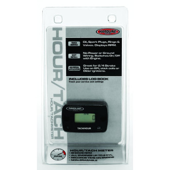 Hardline Products Hr80612 Hour Metertachometer For Up To 2Cylinder Engines