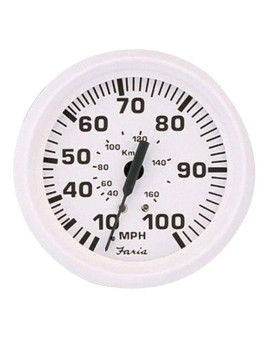 Faria Beede 33113 Dress Speedometer 80 Mph Pitot 4 White