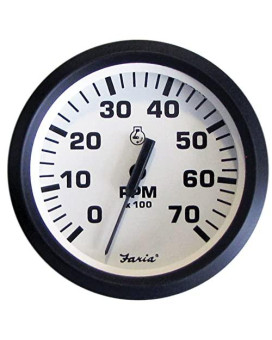 Faria 32905 Euro Tachometer 7 Gauge All Outboard White 4