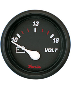 Faria 14605 Pro Voltmeter Gauge 1016 Vdc Red 2