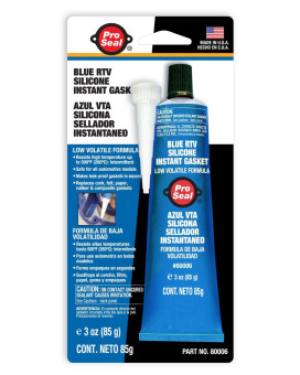 Pro Seal Rtv Silicone Sealant 3 Oz Tube Blue