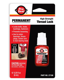 Proseal Permanent Threadlocker 6Ml Bottle Red 27106