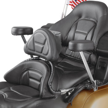 Show Chrome Accessories 52637 Driver Backrest Black