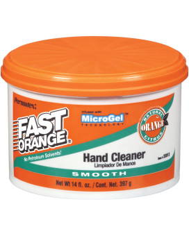 Permatex 33013 Fast Orange Smooth Cream Hand Cleaner 14 Oz 14 Ounce