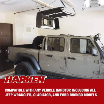 Harken Hardtop Hoist For Jeep Wrangler And Gladiator Overhead Garage Storage Lifts Load Evenly Safe Antidrop System 61 Me