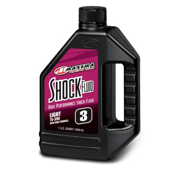 Maxima 58901L 75390 Light Grade 3Wt Zero Drag Formula Racing Shock Fluid 1 Quart