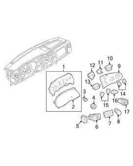 Ford F8Uz18513Aa Knob Heater Blower