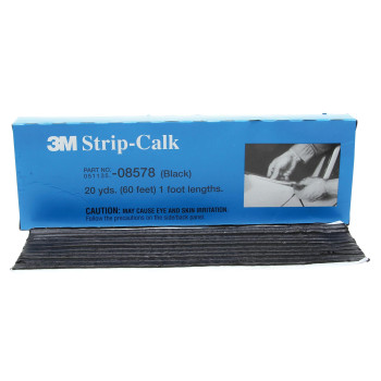 3M MMM8578 Strip Calk - Black 60 - 1ft. Strips per Box