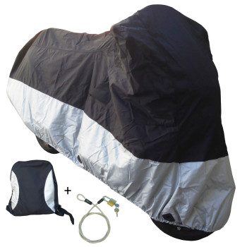 Formosa Covers Premium Heavy Duty Motorcycle Cover Xl With Cable Lock And Longlasting Elastic Fits Up To 94 Length Large