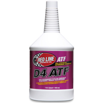 Red Line 30504 D4 Synthetic Automatic Transmission Fluid Atf 1 Quart 12 Pack