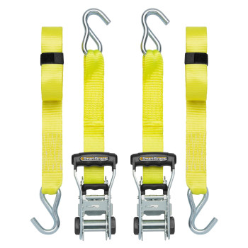 Smartstraps 14 Ratchet Straps 2 Pack 5 000Lbs Break Strength 1 667Lbs Safe Work Load Commercial Tie Down Straps For Heavy Du