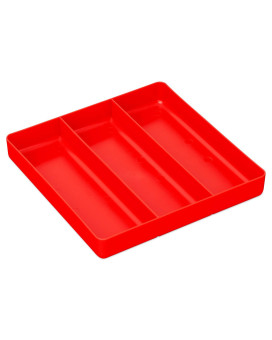 Ernst Tool Garage Organizer Tray Red 3Compartments