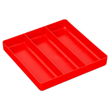 Ernst Tool Garage Organizer Tray Red 3Compartments