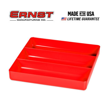 Ernst Tool Garage Organizer Tray Red 3Compartments