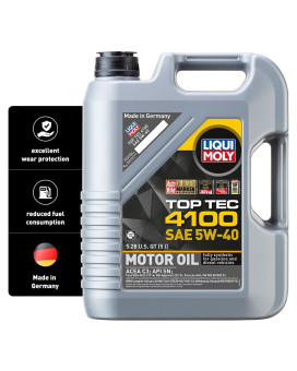 Liqui Moly Top Tec 4100 Sae 5W40 5 L Synthesis Technology Motor Oil Sku 2330