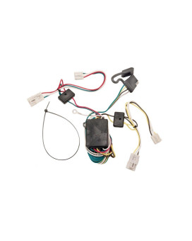 Tekonsha 118304 Tone Tconnector Harness 4Way Flat Wconverter Compatable With 20042010 Toyota Sienna Black