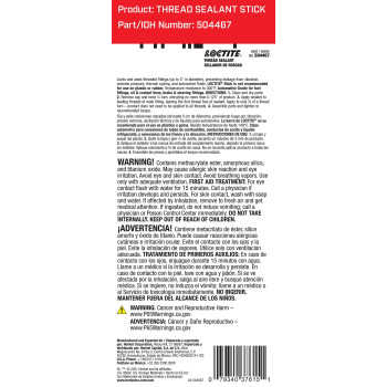 Loctite 504467 Pst Thread Sealant Stick For Automotive Rapid Cure Controlled Lubricity Semisolid Anaerobic Immediate Lowpr