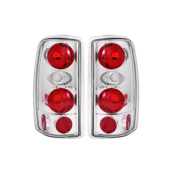 Anzo USA 211008 2000 - 2006 Suburban Tahoe Yukon Denali Xl Tail Lights Chrome - Red & White