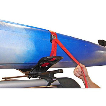 Malone Seawing Saddle Style Universal Car Rack Kayak Carrier With Bow And Stern Lines