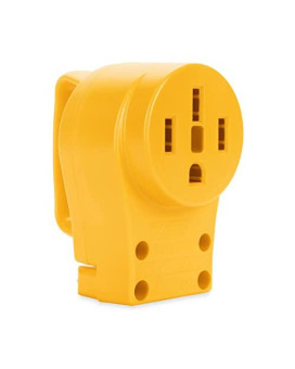 Camco 55353 50 Amp Female Replacement Receptacle Yellow