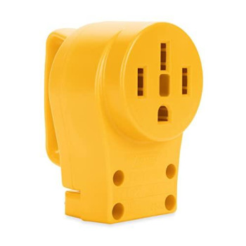 Camco 55353 50 Amp Female Replacement Receptacle Yellow