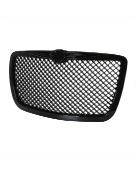 Specd Tuning Black Mesh Honeycomb Style Front Hood Grille Compatible With 20052010 Chrysler 300300C