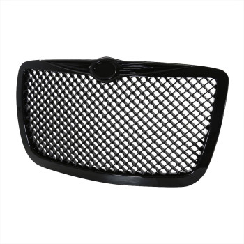 Specd Tuning Black Mesh Honeycomb Style Front Hood Grille Compatible With 20052010 Chrysler 300300C