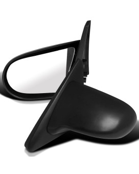 Specd Tuning Manual Side Mirrors Black Compatible With 19962000 Honda Civic Ek 23Dr Leftright Pair