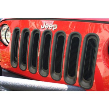 Rugged Ridge Grille Insert Kit Black 1130630 Fits 20072018 Jeep Wrangler Jk