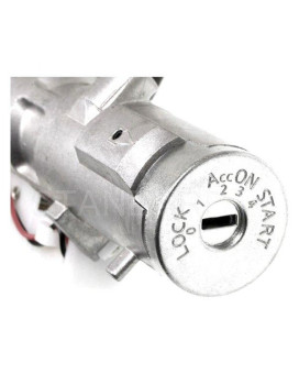 Standard US-677 Ignition Lock & Cylinder Switch for 2002-2006 Nissan Altima&44; Silver & White