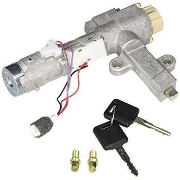 Standard US-677 Ignition Lock & Cylinder Switch for 2002-2006 Nissan Altima&44; Silver & White