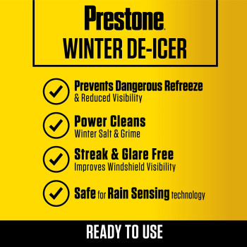 Prestone As250 Deicer Windshield Washer Fluid 1 Gallon