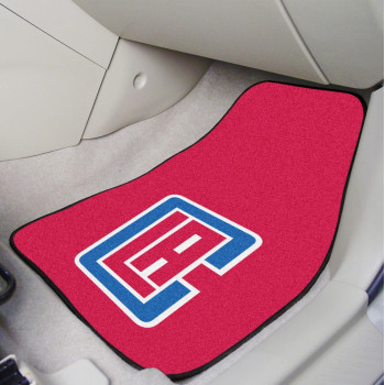 Fanmats Sports Team Logo National Basketball Association Los Angeles Clippers 2 Piece Carpeted Car Mats 18X27