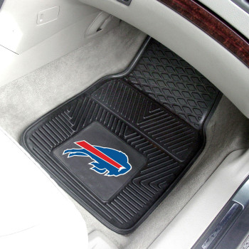 Fanmats 8887 Buffalo Bills 2Piece Heavy Duty Vinyl Car Mat Set Front Row Floor Mats All Weather Protection Universal Fit De