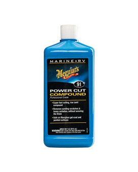 Meguiars M9132 Marinerv Power Cut Compound 32 Oz Bottle